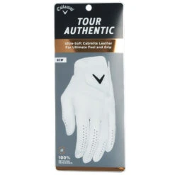 Callaway Tour Authentic Golf Glove 5 Callaway Tour Authentic Golf Glove -Left Hand Golf Callaway Tour Authentic Golf Gloves White 3