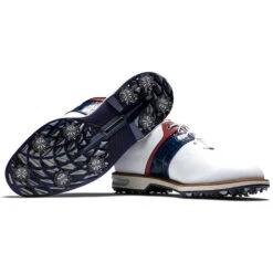 FootJoy Premiere Series Packard 53909 Golf Shoes -Left Hand Golf FootJoy Premiere Series Packard Golf Shoes White Navy Red 6